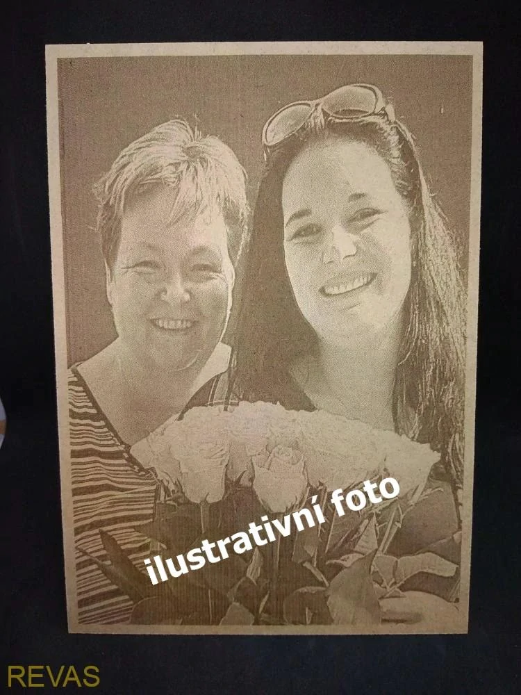 Vypalované (gravírované) fotografie do dřeva - STANDARDNÍ rozměr