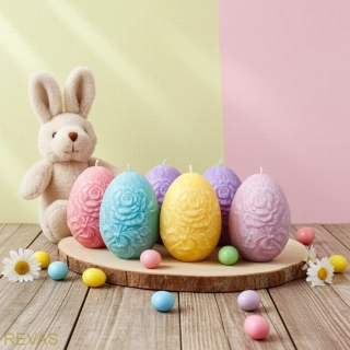 Svíčka velikonoční vajíčko KVĚTINA