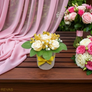 Dárková kytice ze svíček - Růže